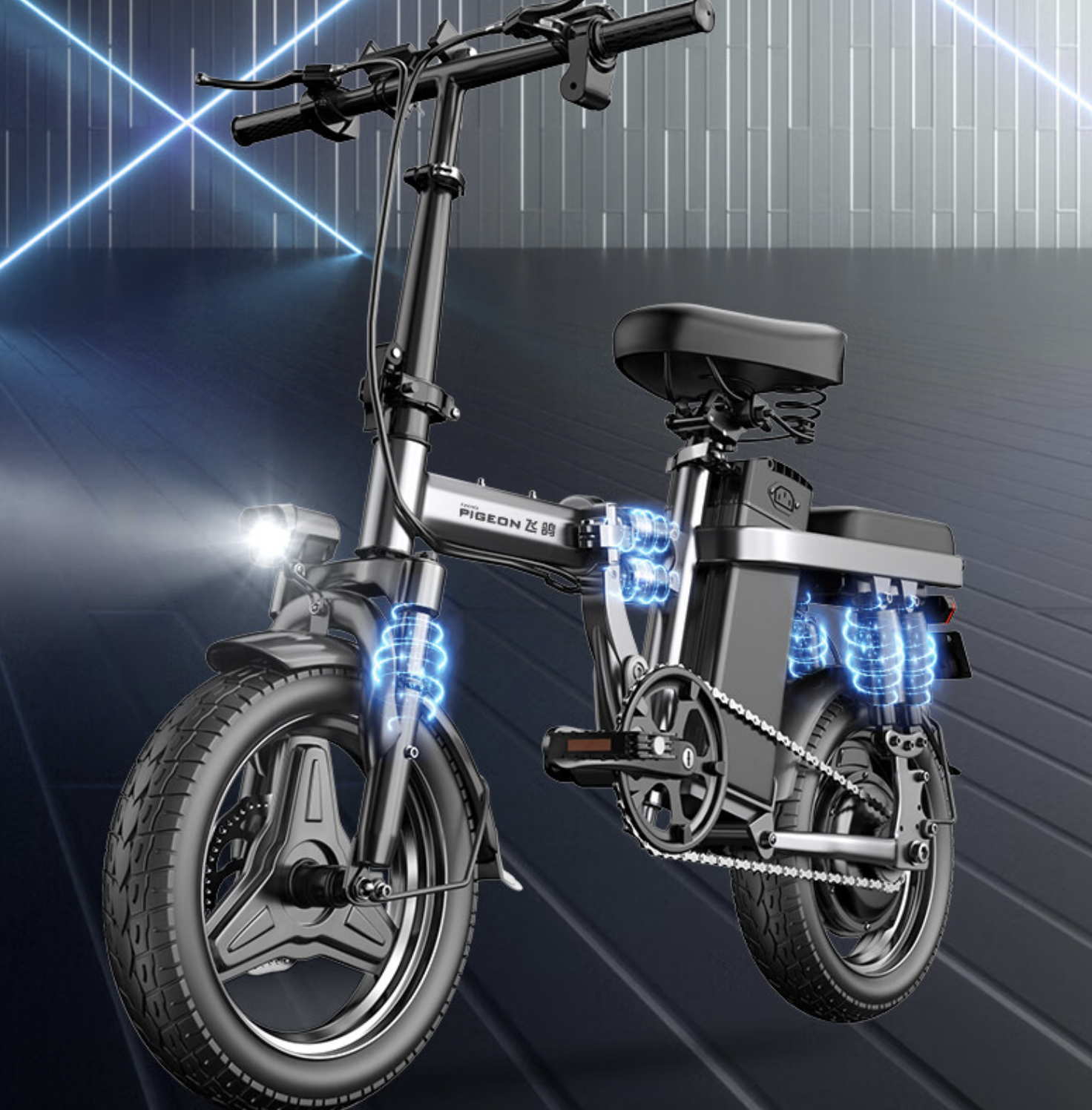 折叠电动自行车哪个品牌质量好（2款品质电动自行车，不要驾照，边骑边省电，最大续航400公里）(图5)