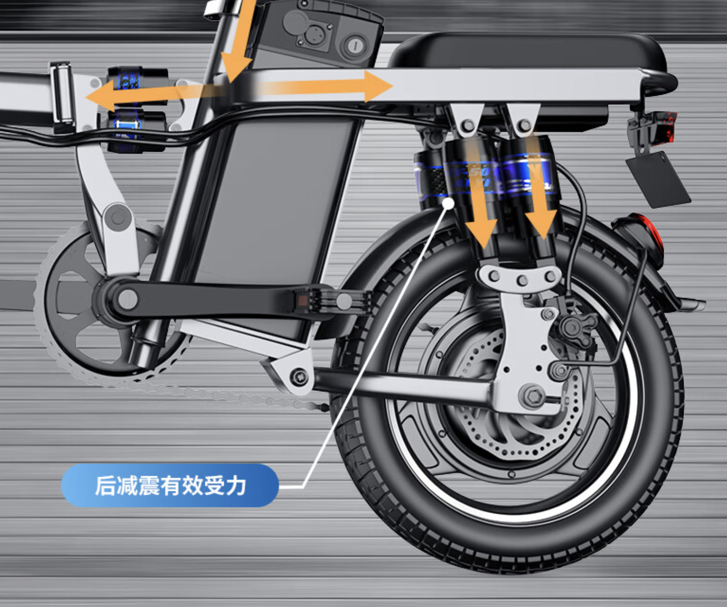 折叠电动自行车哪个品牌质量好（2款品质电动自行车，不要驾照，边骑边省电，最大续航400公里）(图7)