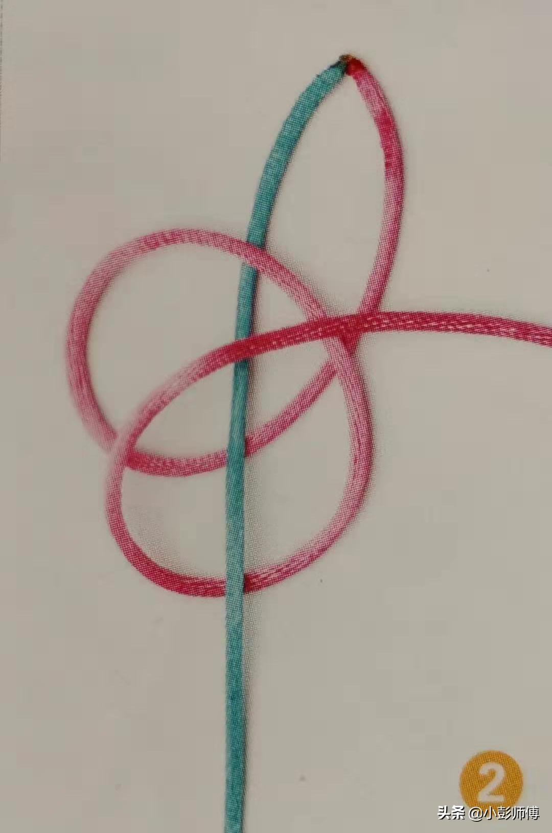 金刚结手绳编织教程（图文教你一看就会的金刚结编法，手链，挂绳，小挂件都能用得上）(图3)