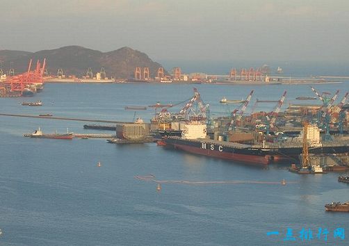 世界十大港口之一釜山港